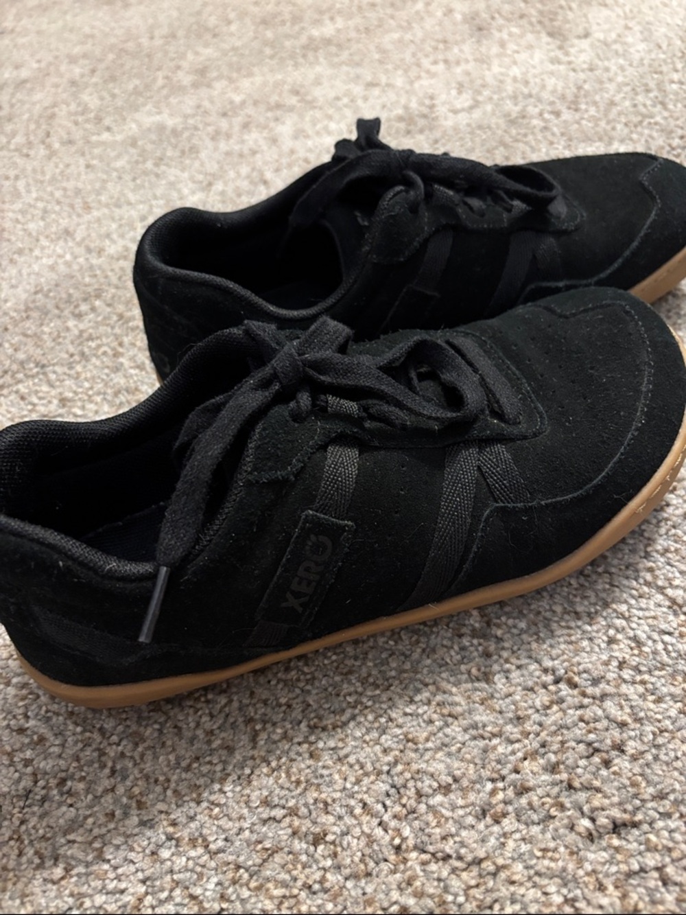 Xero Shoes Kelso Black Suede-Style Women's Casual Sneakers